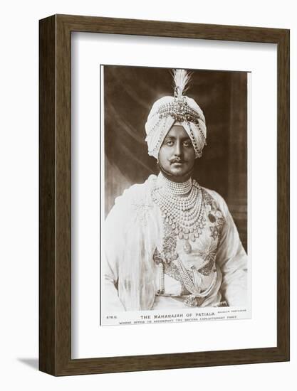 The Maharajah of Patiala-null-Framed Photographic Print