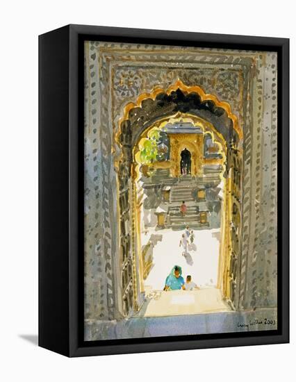 The Maheshwar Temple, 2003-Lucy Willis-Framed Stretched Canvas