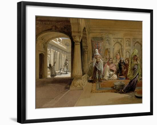 The Mahomedam Hareem, Delhi, 1864-William Simpson-Framed Giclee Print