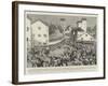 The Mahomedan and Hindu Riots in Bombay, Native Police Charging the Mob-null-Framed Giclee Print