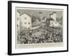 The Mahomedan and Hindu Riots in Bombay, Native Police Charging the Mob-null-Framed Giclee Print