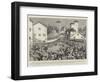 The Mahomedan and Hindu Riots in Bombay, Native Police Charging the Mob-null-Framed Giclee Print