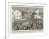 The Mahomedan and Hindu Riots in Bombay, Native Police Charging the Mob-null-Framed Giclee Print