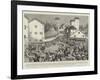 The Mahomedan and Hindu Riots in Bombay, Native Police Charging the Mob-null-Framed Giclee Print