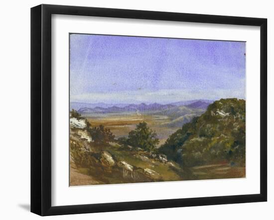 The Mahrakah and View over the Plain to Jezreel, 1872-Claude Conder-Framed Giclee Print