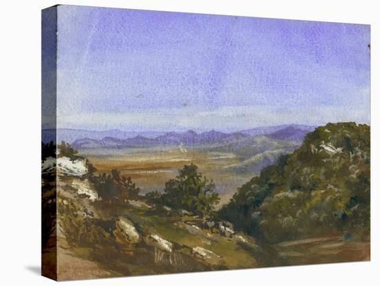 The Mahrakah and View over the Plain to Jezreel, 1872-Claude Conder-Stretched Canvas