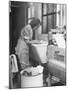 The Maid Doing the Family's Weekly Laundry-Nina Leen-Mounted Photographic Print