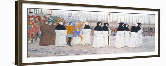 The Maid in Armour on Horseback, from Joan of Arc Series C, c.1905-11-Louis Maurice Boutet De Monvel-Framed Premium Giclee Print