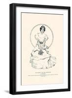 The Maiden And the Mistletoe-Charles Dana Gibson-Framed Art Print