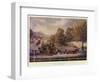 The Mail Coach in a Flood-James Pollard-Framed Giclee Print