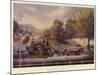 The Mail Coach in a Flood-James Pollard-Mounted Giclee Print