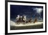 The Mail Coach in a Thunderstorm, Engraved by R.G. Reeve, 1827-James Pollard-Framed Giclee Print