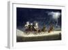 The Mail Coach in a Thunderstorm, Engraved by R.G. Reeve, 1827-James Pollard-Framed Giclee Print