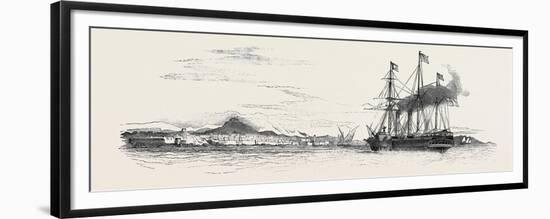 The Mail Packet from Alexandria, Off Marseilles, the Indian Mail on Board-null-Framed Premium Giclee Print