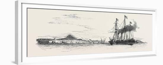 The Mail Packet from Alexandria, Off Marseilles, the Indian Mail on Board-null-Framed Premium Giclee Print