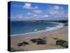 The Main Beach, Newquay, Cornwall, England, United Kingdom-Julian Pottage-Stretched Canvas