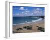 The Main Beach, Newquay, Cornwall, England, United Kingdom-Julian Pottage-Framed Photographic Print