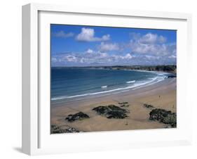 The Main Beach, Newquay, Cornwall, England, United Kingdom-Julian Pottage-Framed Photographic Print