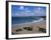 The Main Beach, Newquay, Cornwall, England, United Kingdom-Julian Pottage-Framed Photographic Print