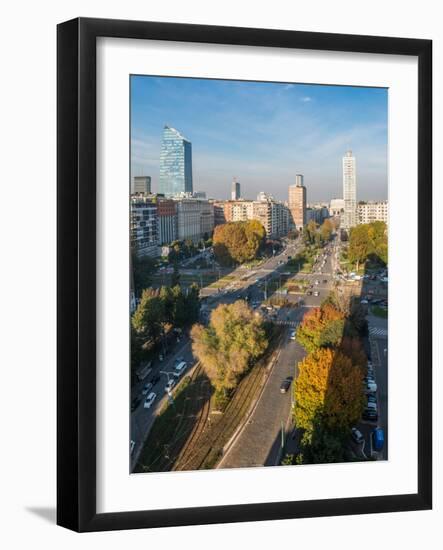 The main boulevard in central Milan leading to Milan's Central station, Milan, Lombardy, Italy, Eur-Alexandre Rotenberg-Framed Photographic Print