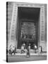 The Main Entrance to the Chase Manhattan Bank-Al Fenn-Stretched Canvas