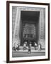 The Main Entrance to the Chase Manhattan Bank-Al Fenn-Framed Photographic Print