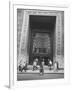 The Main Entrance to the Chase Manhattan Bank-Al Fenn-Framed Photographic Print