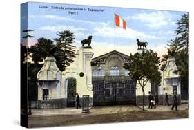 The Main Entrance to the Exhibition, Lima, Peru, C1900s-null-Stretched Canvas