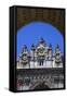 The Main Gate, Dolmabahce Palace, Istanbul, Turkey-Neil Farrin-Framed Stretched Canvas