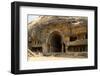 The Main Open Chaitya (Temple) in the Bhaja Caves, Excavated in Basalt, Lonavala-Tony Waltham-Framed Photographic Print