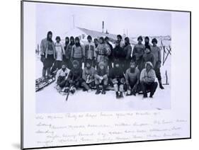 The Main Party at Cape Evans After the Winter 1911-Herbert Ponting-Mounted Photographic Print