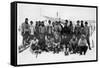 'The Main Party at Cape Evans after the Winter', Scott's South Pole expedition, Antarctica, 1911-Herbert Ponting-Framed Stretched Canvas