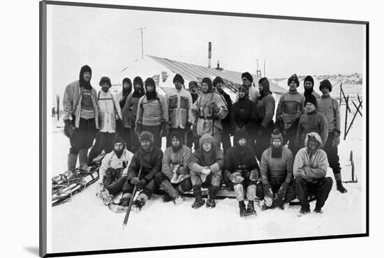 'The Main Party at Cape Evans after the Winter', Scott's South Pole expedition, Antarctica, 1911-Herbert Ponting-Mounted Photographic Print