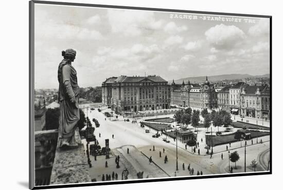 The Main Square of Zagreb, Croatia-null-Mounted Photographic Print