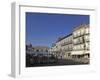 The Main Square (Praca Da Republica), with Street Cafes and Azulejo Clad Buildings, Viana Do Castel-Stuart Forster-Framed Photographic Print