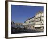 The Main Square (Praca Da Republica), with Street Cafes and Azulejo Clad Buildings, Viana Do Castel-Stuart Forster-Framed Photographic Print