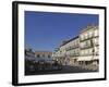 The Main Square (Praca Da Republica), with Street Cafes and Azulejo Clad Buildings, Viana Do Castel-Stuart Forster-Framed Photographic Print