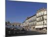 The Main Square (Praca Da Republica), with Street Cafes and Azulejo Clad Buildings, Viana Do Castel-Stuart Forster-Mounted Photographic Print