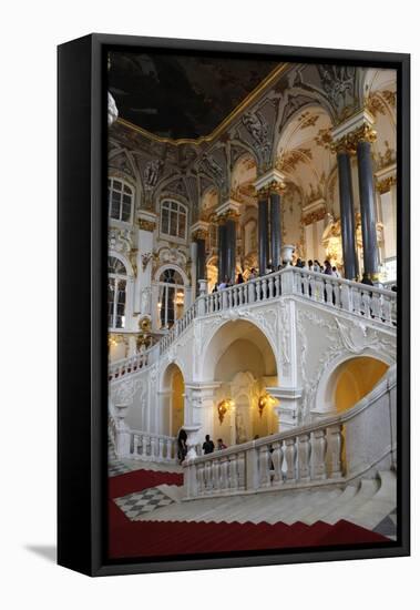 The Main Staircase of the Winter Palace in St. Petersburg, Russia-Dennis Brack-Framed Stretched Canvas