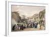 The Main Street in the Bazaar at Caubul, Fruit Season, Sketches in Afghaunistan, Engraved Haghe-James Atkinson-Framed Giclee Print
