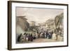 The Main Street in the Bazaar at Caubul, Fruit Season, Sketches in Afghaunistan, Engraved Haghe-James Atkinson-Framed Giclee Print