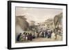 The Main Street in the Bazaar at Caubul, Fruit Season, Sketches in Afghaunistan, Engraved Haghe-James Atkinson-Framed Giclee Print