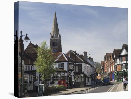The Main Street, Lyndhurst, New Forest, Hampshire, England, United Kingdom, Europe-James Emmerson-Stretched Canvas