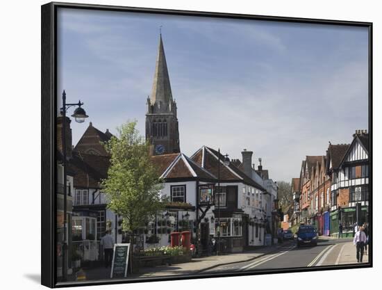 The Main Street, Lyndhurst, New Forest, Hampshire, England, United Kingdom, Europe-James Emmerson-Framed Photographic Print