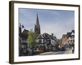 The Main Street, Lyndhurst, New Forest, Hampshire, England, United Kingdom, Europe-James Emmerson-Framed Photographic Print