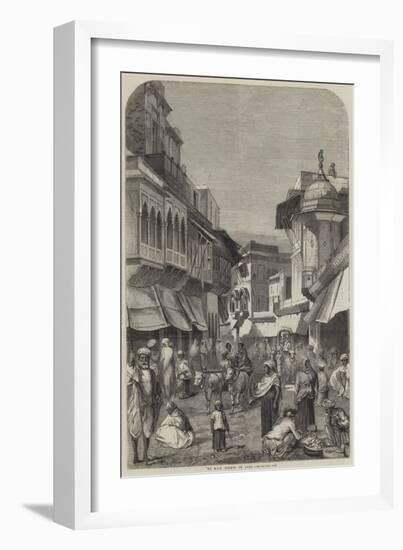 The Main Street of Agra-null-Framed Giclee Print