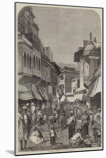 The Main Street of Agra-null-Mounted Giclee Print
