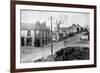 The Main Street of Dove Holes, Derbyshire, 1913-null-Framed Premium Giclee Print