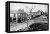 The Main Street of Dove Holes, Derbyshire, 1913-null-Framed Stretched Canvas