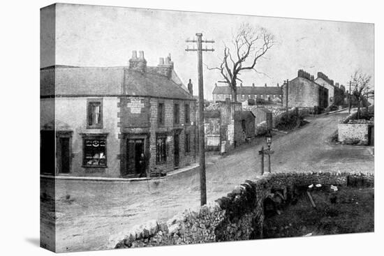 The Main Street of Dove Holes, Derbyshire, 1913-null-Stretched Canvas